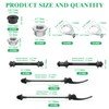 16Pcs 3 Size Bicycle Hub Flanged Axle Nut and Safety