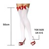 Jon Elia® Ladies Thigh High Hold-Ups Stockings with Coloured Satin