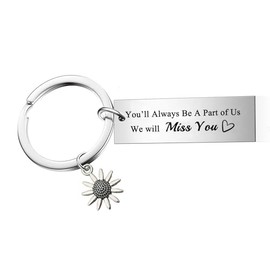 MADHAHEFU Coworker Goodbye Gifts For Women Keyring Going Away Gifts For Friends Funny Farewell Gifts For Coworkers Women Keyring Coworker Gifts