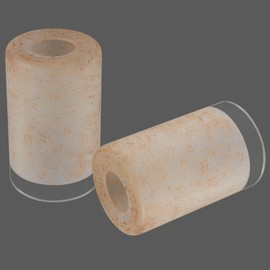 Anmire 2 Pack Tawny Linen Frosted Glass Shade, Cylinder Light Fixture Replacement Globe or Cover with 1-5/8-Inch Fitter for Chandelier Wall Sconce Pendant Light, G0077