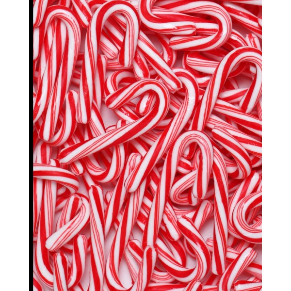 Candy Cane Christmas Notebook: Candy Composition Notebook. A Perfect Gift