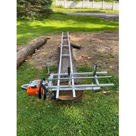 Portable Chainsaw Mill 36 Inches Planking Milling Bar Size 14 Inches to 36 Inches,with 9Ft Rail Mill Guide System