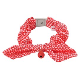 Petio Cat Komachi Scrunchie Pique Collar Red for Cats