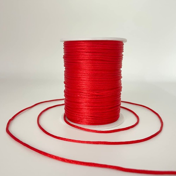 ChunLiou 2 mm 330 Feet Satin Nylon Cord String for