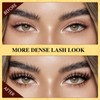 QUEWEL 3D Cluster Lashes, 10-18MM Eyelashes Clusters Wispy Lash Extensions,