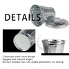 DOERDO Mini Desktop Wastebasket Galvanized Trash Can, for Kitchen Countertop,