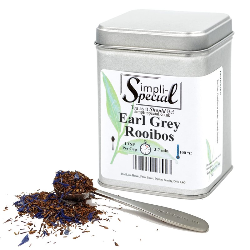 Simpli-Special Rooibos Earl Grey Herbal Loose Leaf Tea | Caffeine-Free