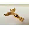 Lamp Finial-EAGLE ON ORB-Polished Brass Finish, Highly detailed metal casting