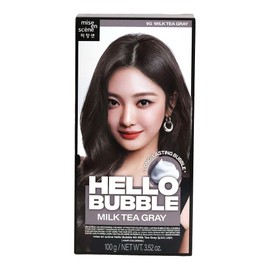 Mise-en-scène New Hello Bubble Hair Dye 9G Milk Tea Gray / 미쟝센 뉴 헬로버블 염색약 9G 밀크티그레이