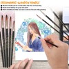 Paint Brushes 12 Pieces Set,Professional Paint Brush Round Pointed Tip