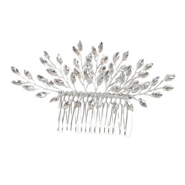 WOONEKY Bride Bridesmaid Rhinestone Crystal Hair Comb Fashionable Easy to Use Ideal for Wedding Prom Celebrations