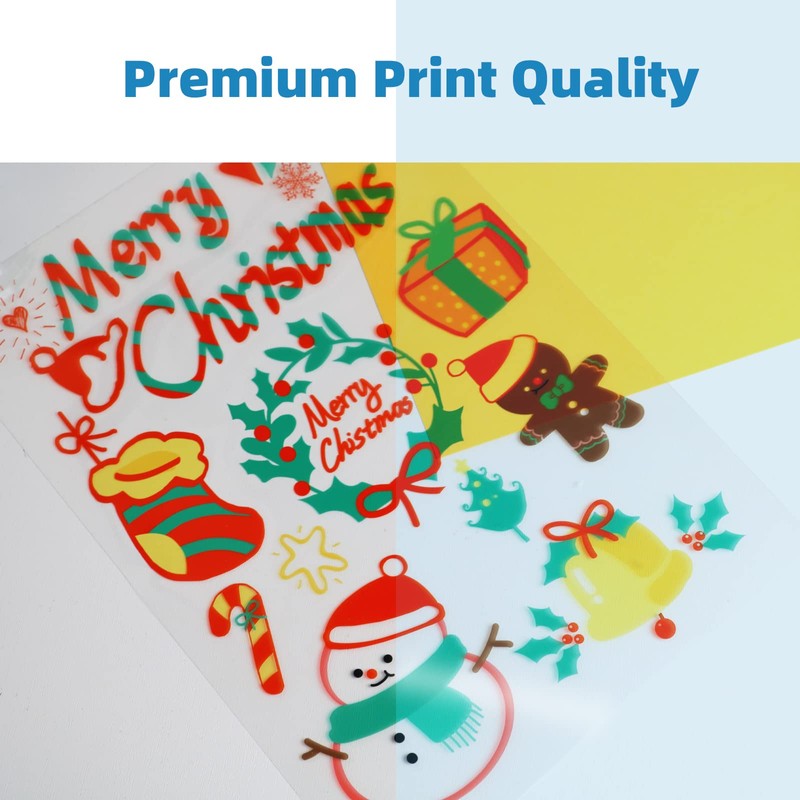 Uinkit 30 Sheets Pintable Transparency Film Acetate Clear Sheets for