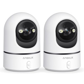 ANBIUX 2.4GHz WiFi 2K Camara de Seguridad Interior