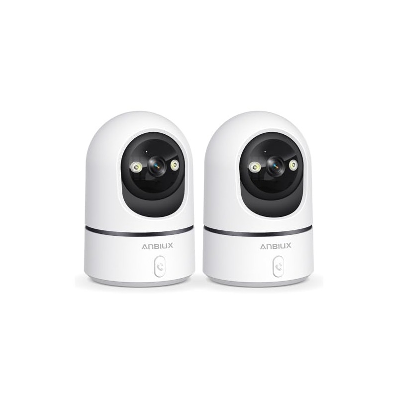 ANBIUX 2.4GHz WiFi 2K Camara de Seguridad Interior