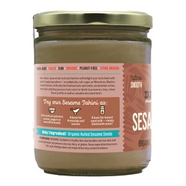 Dastony Organic Raw Sesame Tahini Seed Butter, 16 oz | Only One Ingredient | Vegan, Paleo and Keto Friendly, Non GMO, Gluten-free - Pack of 2