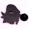 Ghost Holding Pizza Enamel Pin Cartoon Ghost Apparition Brooch Pin