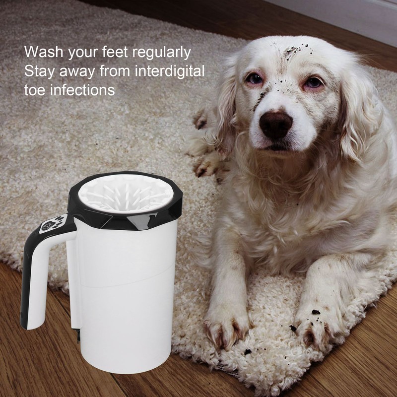 Automatic Dog Paw Cleaner Portable Split Hand Operated Rechargeable Powerful