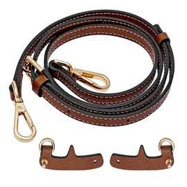 LOUKAYCCI 2025 New Mini Bags Leather Shoulder Strap Purse Handbag Crossbody Shoulder Strap Adjustable for Longchamp Mini Bag Women (Brown)