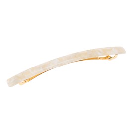 France Luxe Long and Skinny Barrette - Pavlova White