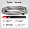EVIL ENERGY 8AN Fuel Line Kit 20FT, 8AN Hose Stainless
