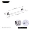 GERZWY 16-Inch Bathroom Towel Bar Stainless Steel Bath Towel Bar