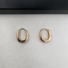Unbranded Small Oval Gold Hoop Earrings for Women
