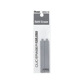 Pentel Arts Clic Eraser Pro Refills, 2 Pack