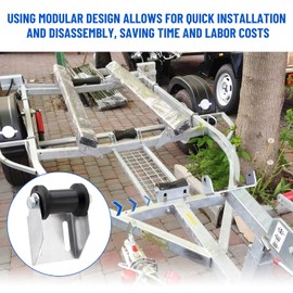 Venussar Boat Trailer Rollers with Brackets 4" Keel Roller Assembly Kit for Boat Trailer