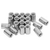 20Pcs Coupling Nut Stainless Steel M8 Round Rod Connector Nut