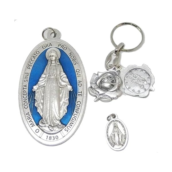 GTBITALY Set 003 Large Original Medal with Latin Prayer Beads