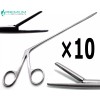 PREMIUM INSTRUMENTS 10 Pcs Ear ENT Forceps Alligators 8" Surgical