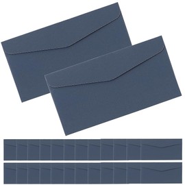 AllBright Envelopes for Wedding Events Horizontal Plain Glossy Non-See Through Stationery Invitations Greeting Cards, Set of 30 (Blue)