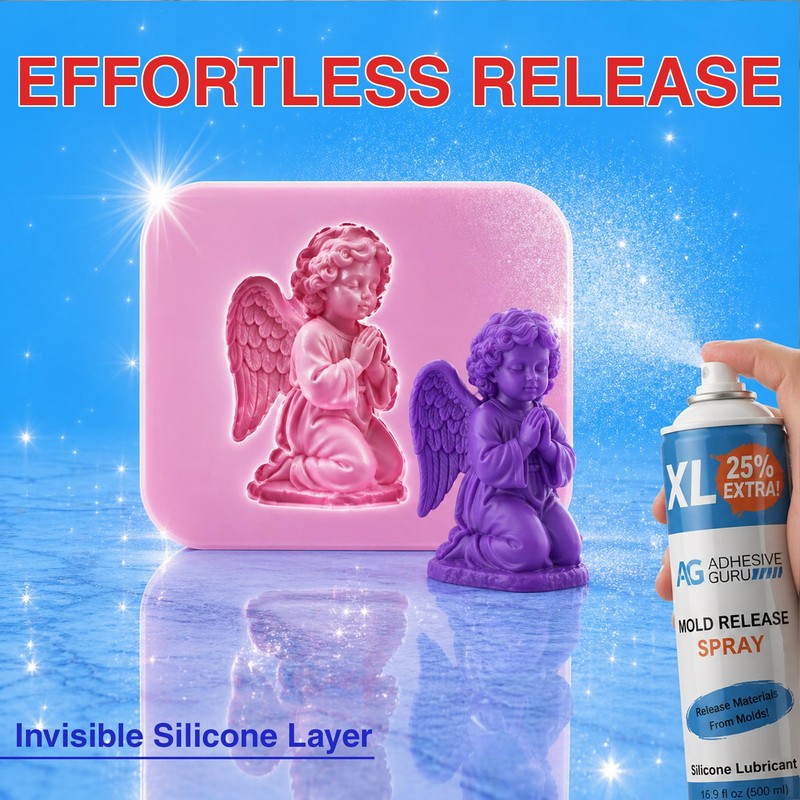 Silicone Mold Release Spray (2x16.9 fl oz / 500ml) Release