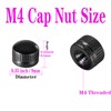 Screw Caps for Light Fixtures, Metal M4 Threaded Cap Nuts,