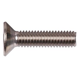 Socket Flat Countersunk Head Cap Screw, 4-40 x 7/8", Stainless Steel 18-8, Hex Socket (Quantity: 2500) Coarse Thread, #4 Hexagonal Allen Bolt, Length: 7/8 inch
