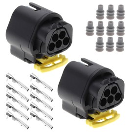 Be In Your Mind Pack of 2 5-Pin Ignition System Plug Sleeve Connector 1928405159 Compatible with Bosch 5-Pin Connector Housing with Connection Gaskets