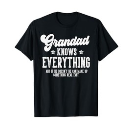 Funny Grandad Gag Gifts For Birthday Father's Day Grandad T-Shirt