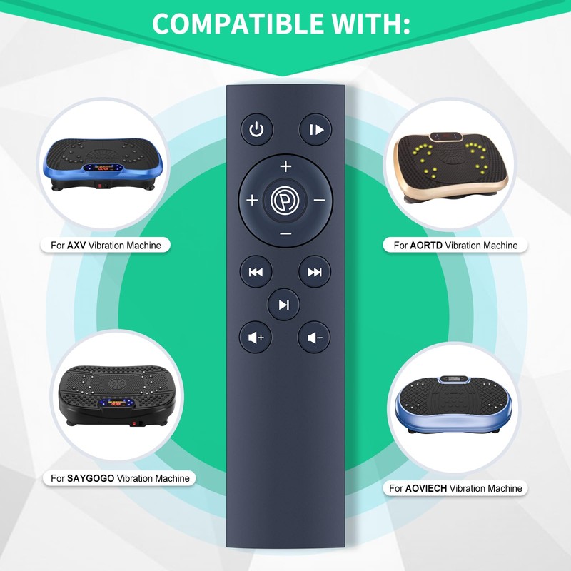 Vibration Plate Replacement Remote Control for AXV/AORTD/SAYGOGO/AOVIECH Multiple Brand Vibration