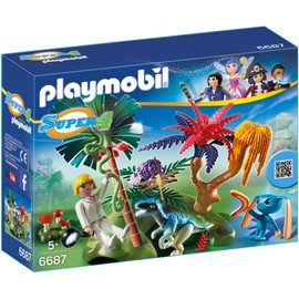 PLAYMOBIL 6687 Lost Island mit Alien und Raptor