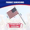 Super Tough Small American Stick Flags 8’’x12’’ | Cotton Outdoor