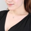 Gift From New York Necklace, Women's, Platinum, Processed, Pink, 925