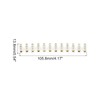 sourcing map Terminal Block 12 Positions 380V 5A Dual Row