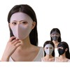 Silky Cooling Full-Coverage Face Running Mask Golf Mask Black (TW) 3ea