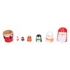6Pcs Russian Nesting Dolls Gift Wooden Painted Art Crafts Cartoon