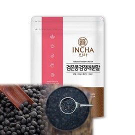 Incha Domestic black soybean black sesame mixed powder 200g black soybean black sesame powder / 국내산 검은콩 검은깨 혼합 분말 가루 200g 검정콩 검정깨