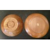 Handmade Signed R. Hine Hand turned Cherry Wood Bowls, 1