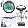 Hztyyier Lupa LED de Escritorio con Luz y Soporte de
