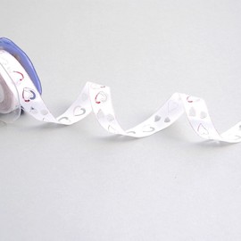 Little Open Hearts – White/Red – 22 mm – 10 m – 54022 130