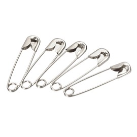 sourcing map Safety Pins 22mm/0.87 Inch Metal Sewing Pins for Blankets Crafts Brooch Making Silver Tone 2000Pcs