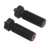 2PCS 3 Hole Nozzles Hardened Steel Nozzle Fit 1.75mm Filament